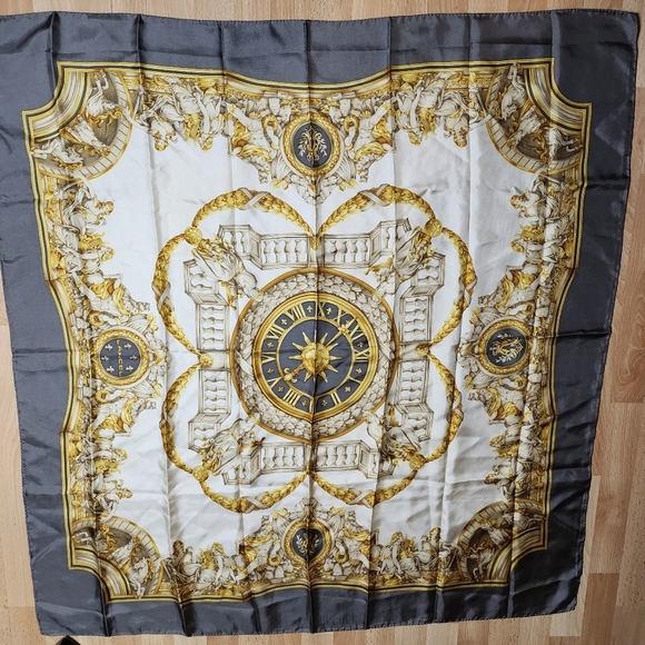 Lancel Silk Scarf 34/34 Authentic - Picture 1 of 11